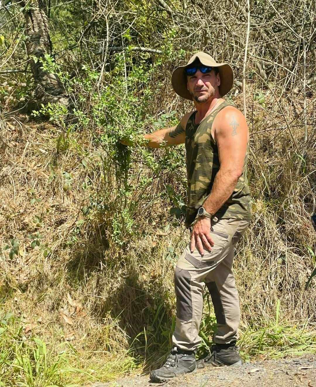 a man out in the bush