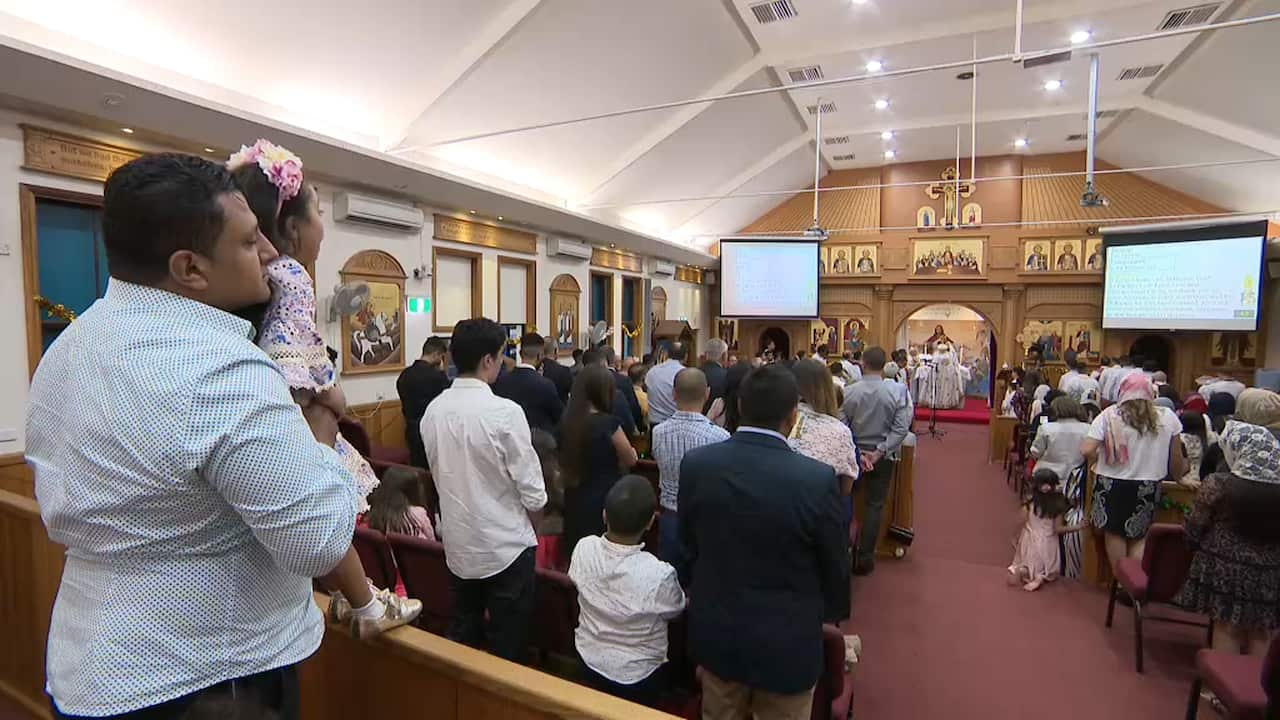 Inside St Mark's Coptic Orthodox Church in Sydney