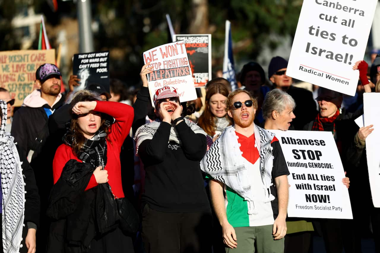 People protesting