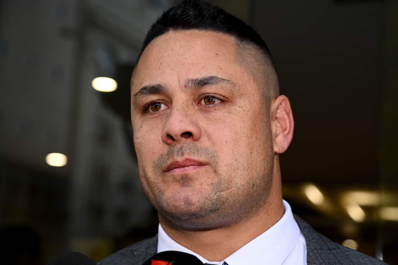 A close-up of Jarryd Hayne.